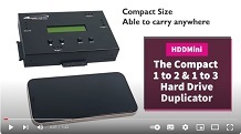 The benefits of the HDDMini, highlighting easy to use features